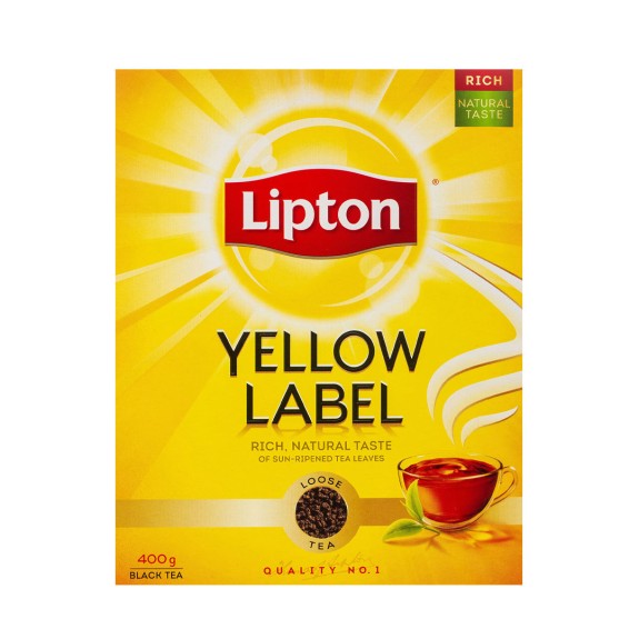 LIPTON YELLOW LABEL TEA POWDER 400GMS