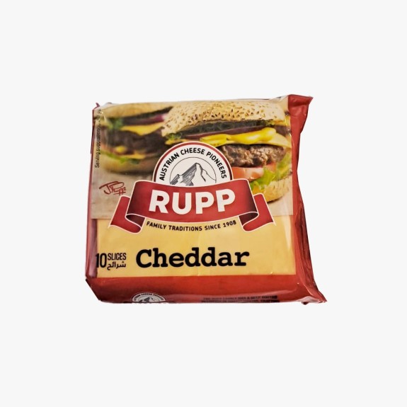 Rupp cheddar slices cheese 200gms 