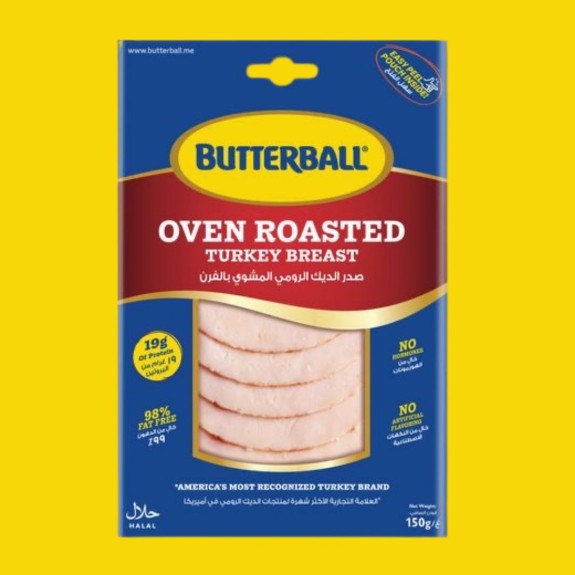 BUTTERBALL CHILLED TURKEY OVEN ROASTED BREAST - SLICED (150GMS)