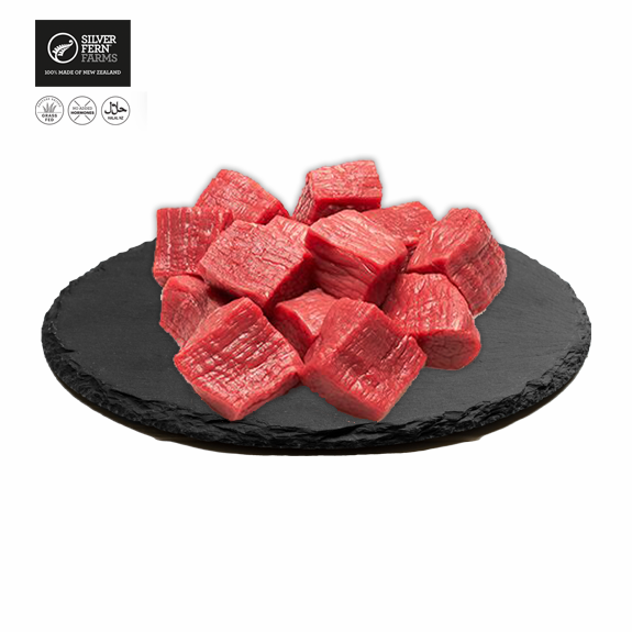 NEW ZEALAND CHILLED GRASS-FED BEEF CUBES 1 KG