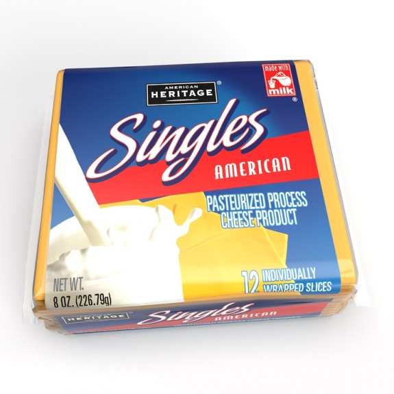 AMERICAN HERITAGE PROCESSED CHEESE SINGLES 227 GM
