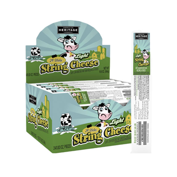 AMERICAN HERITAGE STRING CHEESE LIGHT (24x28 GM)